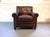 Vintage Original Brown Leather Club Lounge Chair Fantastic patina, and just the right amount of wear gives this very cool...