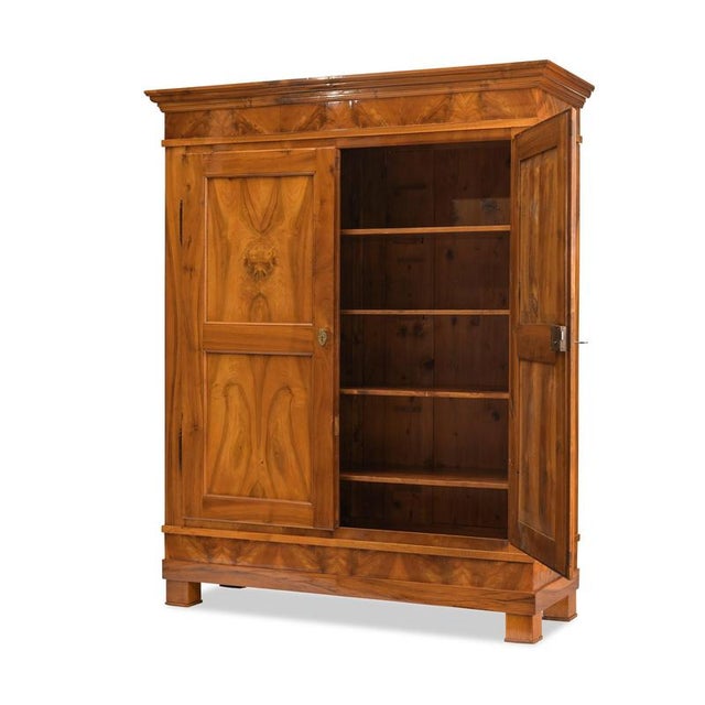 Biedermeier Walnut Cabinet, Rheinhessen, 1830s For Sale - Image 11 of 11