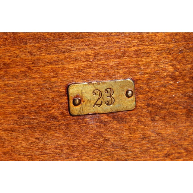 Antique Early 20th Century Solid Wood Writing Table / Farmhouse Console Desk, Circa 1900–1920 For Sale - Image 16 of 17