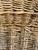 Antique French Provincial Handwoven Wicker Gathering or Laundry Basket 29” Wide For Sale - Image 16 of 16