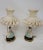 Early 20th Century Victorian Dresden Porcelain Lace Lady Boudoir Lamps - Pair For Sale - Image 10 of 11