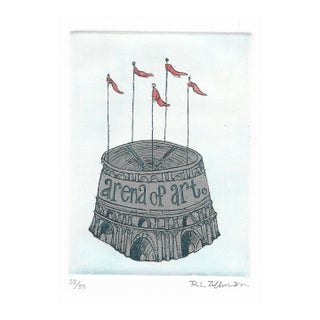 1990s Arena of Art Etching by Williamson For Sale