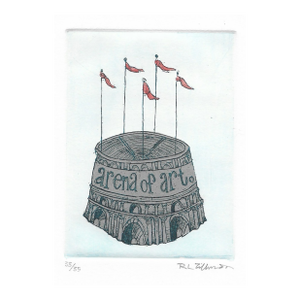 1990s Arena of Art Etching by Williamson