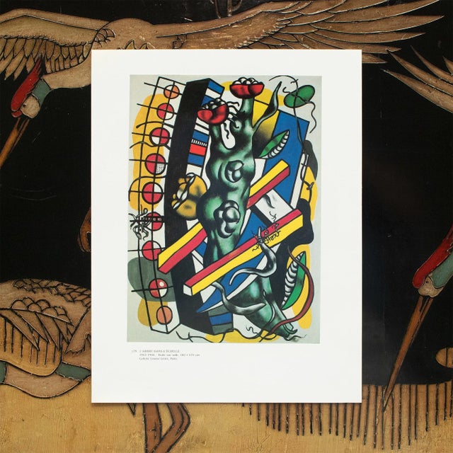 Paper 1990 After Fernand Leger "Tree in the Ladder", Full-Color Parisian Print For Sale - Image 7 of 9