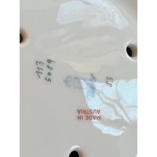 Ausarten Wien Vienna Pink Rose Planter With Underplate For Sale In Atlanta - Image 6 of 9