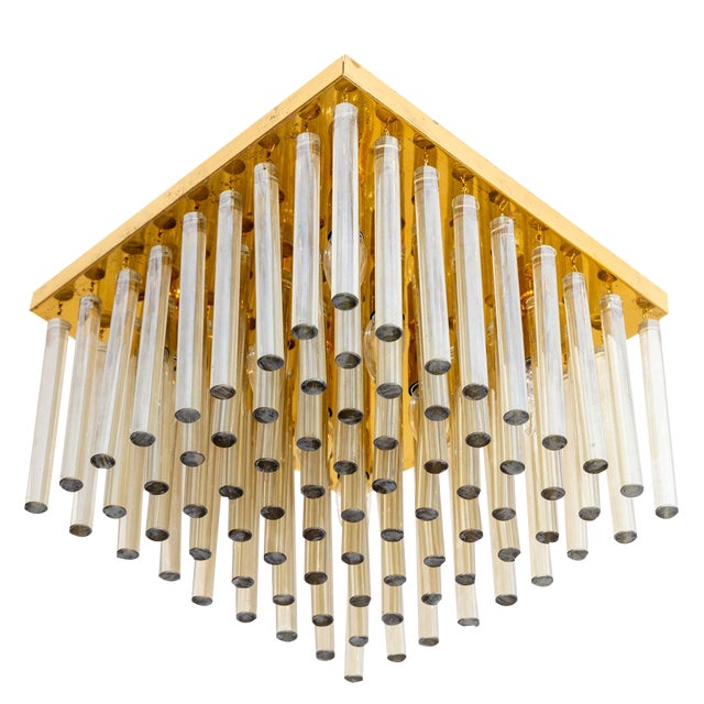 Mid-Century Italian Chandelier from Venini For Sale