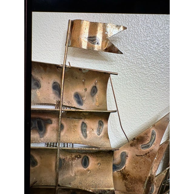 1970s Brutalist Metal Ship For Sale - Image 9 of 11