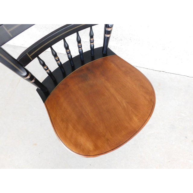 Hitchcock L Hitchcock Maple Stenciled Arrow Back Sheraton Chairs - Set of 4 For Sale - Image 4 of 14