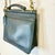 1993 Vintage Boho Chic Coach Willis Navy Leather Satchel Crossbody Handbag For Sale - Image 11 of 11