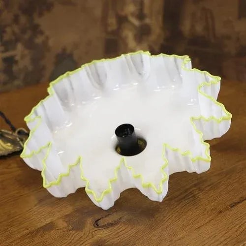 Piecrust Hanging Lamp For Sale - Image 3 of 4