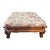 Carved Chinese Footstool With Cushion For Sale