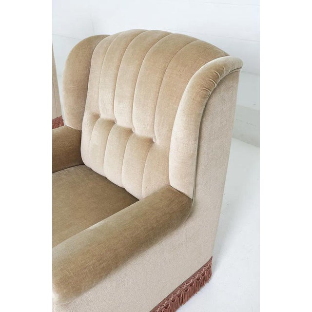 Danish Mohair Mid Century Modern Lounge Chairs For Sale - Image 11 of 12