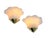 Hollywood Regency Shell Shaped Glass Wall Lights in the style of La Murrina, 1980s, Set of 2 For Sale - Image 3 of 13