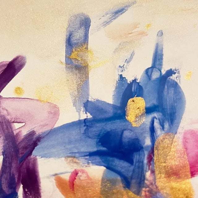 Contemporary Watercolor Painting "The Touch of Ocean No.3" by Fanyu Lin For Sale - Image 3 of 5