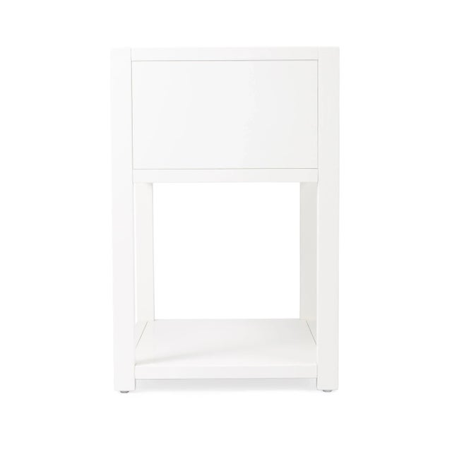 Wood Lark End Table, White For Sale - Image 7 of 9
