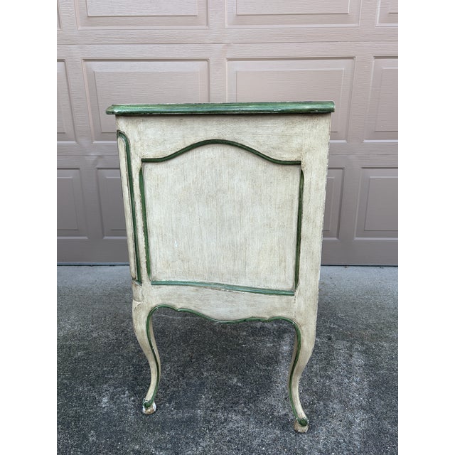 Bodart Louis XV Painted Chest in Sage and Cream, a French Country Revival For Sale - Image 15 of 16