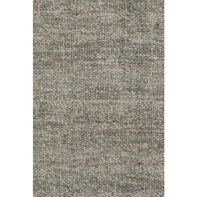 Contemporary 2010s Rug & Kilim’s Contemporary Kilim Rug in Gray & White For Sale - Image 3 of 8