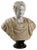 Roman Emperor Bust in White Marble and Flowery Alabaster For Sale