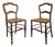 Antique Bedroom Chairs in Wood, 1800s, Set of 2 For Sale
