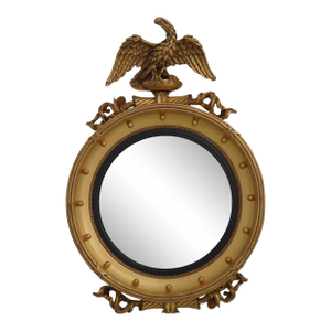 Federal Style Gold Leaf Eagle Bullseye Mirror
