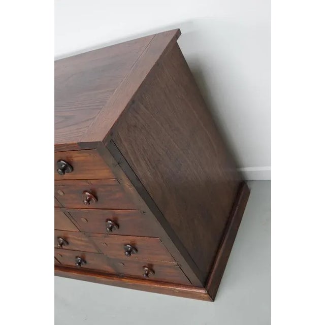 Large Antique Hardwood Apothecary Cabinet, 1900 For Sale - Image 10 of 18