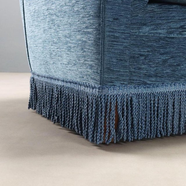 Textile Vintage Italian Sofa in Velvet, 1950s For Sale - Image 7 of 13