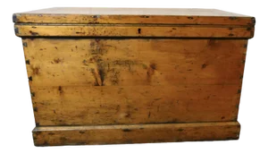Victorian Darkened Pine Carpenters Box