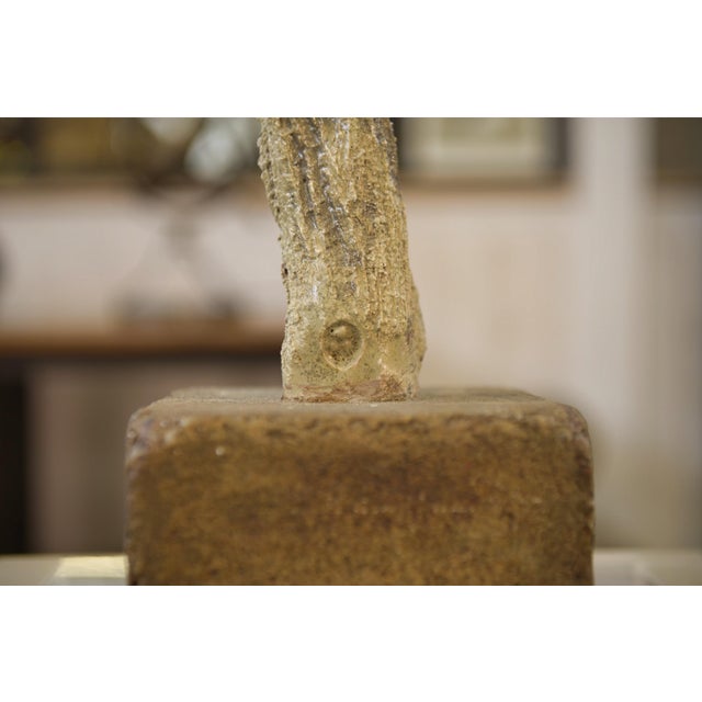 Unknown, Raku Statue, 1960s, Ceramic For Sale - Image 10 of 11