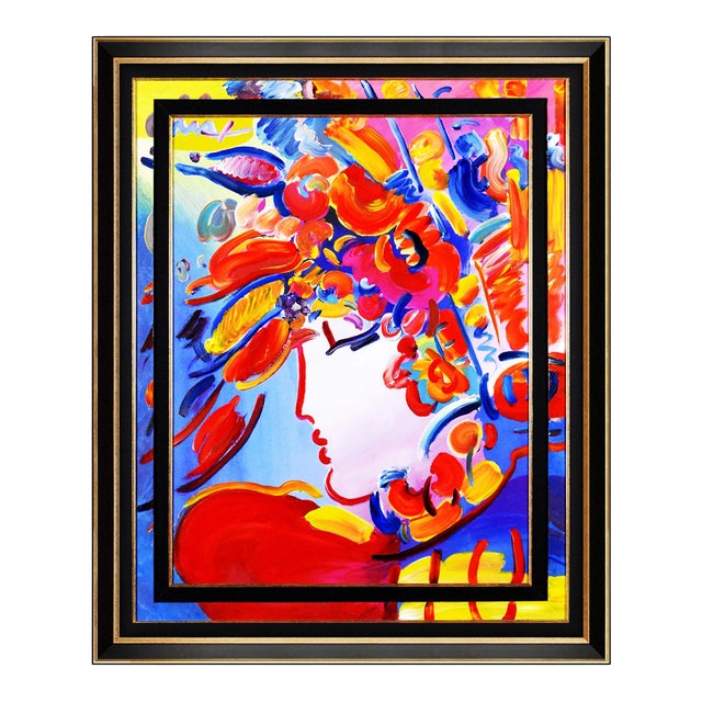 2004 Blushing Beauty Painting Peter Max Artwork For Sale
