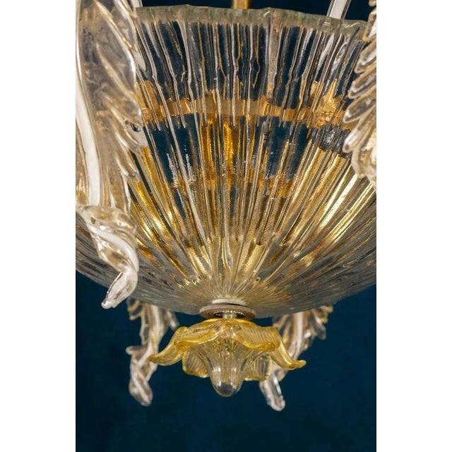 Venetian Murano Glass Chandelier or Ceiling Light, 1970 For Sale - Image 4 of 12