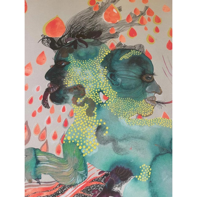 Paper Rina Banerjee, The Intellectual Explorer as an Underdeveloped Two-Headed Man, 2008, Print For Sale - Image 7 of 8