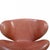 Animal Skin Vintage Swan Chair in Red Patinated Leather by Arne Jacobsen, 1960s For Sale - Image 7 of 13
