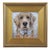 2020s Golden Retriever Dog Puppy Portrait Painting Including the Antiqued Gold Frame For Sale - Image 5 of 5