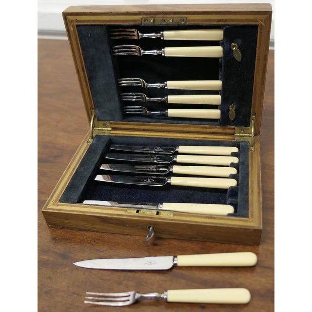 1940s Desert Cutlery Canteen from William Hutton & Sons, 1940s, Set of 13 For Sale - Image 5 of 10