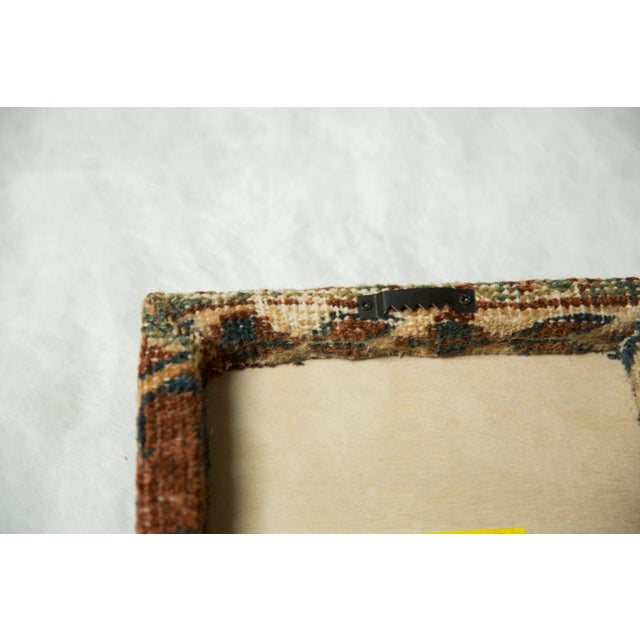 Contemporary Decorative Cork Board Antique Ziegler Mahal Rug Fragment Art For Sale - Image 3 of 16