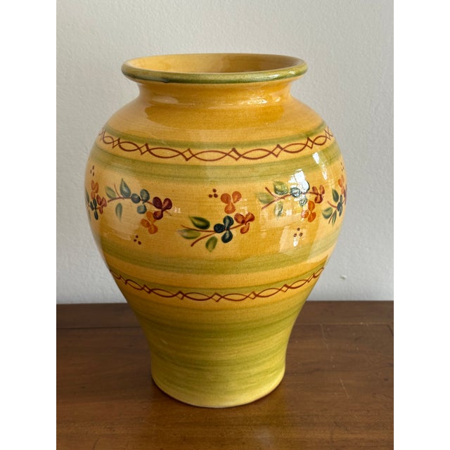 Beautiful vintage French country jar/vase made in France by Terre è Provence (now Souleo). Handmade of terra cotta and...