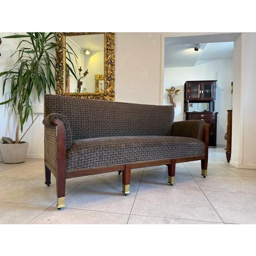 Textile Antique Jugendstil Sofa, 1890s For Sale - Image 7 of 14
