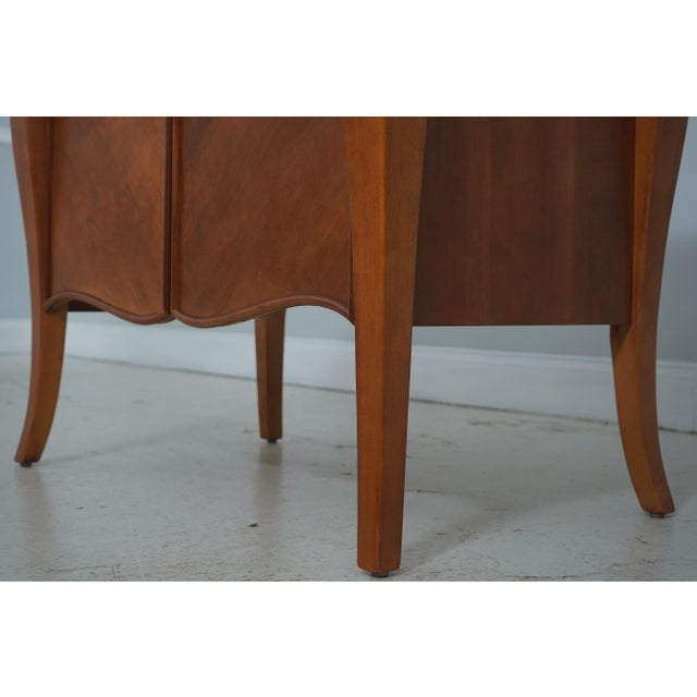 Pair of Hickory White Italian Style Console Nightstand Cabinets For Sale - Image 11 of 17