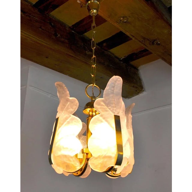 1970s German Leaf Chandelier in Murano Glass by Carl Fagerlund, 1970 For Sale - Image 5 of 7