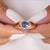 Natural 1.55cts blue sapphire ring in 18k gold For Sale - Image 14 of 18