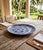 Blue Hand-Painted Moroccan Safi Ceramic Charger Platter by M. Reda Dbila For Sale - Image 8 of 10