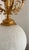 Mid-Century Modern 1960s Hollywood Regency Candelabra Table Lamp With Frosted Crackle Glass Globe For Sale - Image 3 of 10