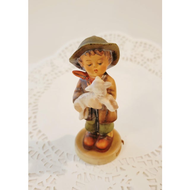 Rare Vintage Hummel Goebel Boy Figurine-the Lost Sheep, Goebel West Germany 68/2/0 For Sale - Image 10 of 18
