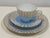Art Deco 1950s Art Deco Rosenthal Germany Blue Edge Gold Trim Cup, Saucer ,Plate Marked - 3 pcs For Sale - Image 3 of 8