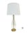Pair of Vintage Clear Bubble Glass Table Lamps For Sale - Image 4 of 10