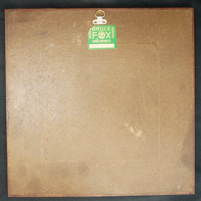 Copper Mid Century Copper Flower Pictures Bruce Fox - Set of Three For Sale - Image 8 of 8