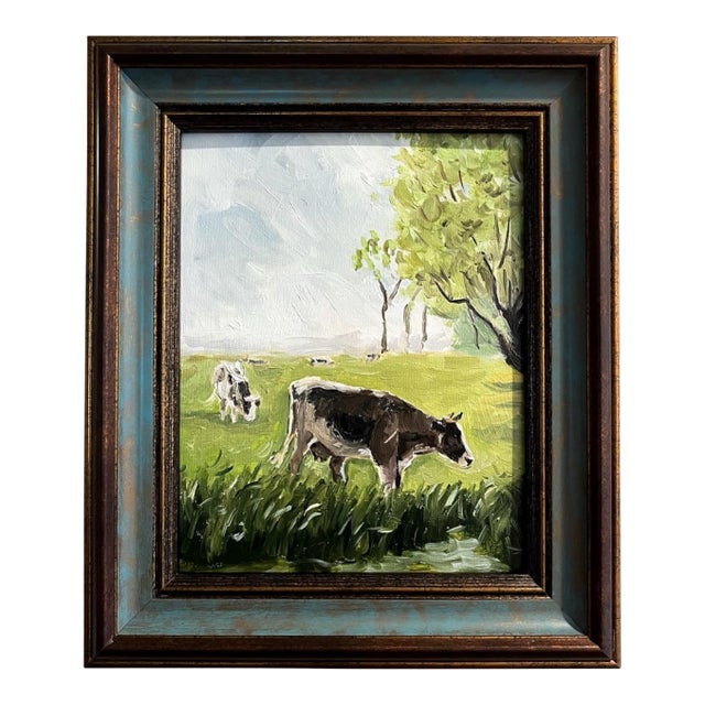 Impressionist English Oil Painting, Signed & Framed For Sale