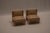 A striking pair of Brutalist easy chairs crafted from solid oak — strong, architectural pieces that exhibit a confident...