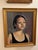 Realism Mid‑Century Oil Portrait of Asian Woman in Beautiful Gold Frame - Portraiture - Gallery Wall - See Images! For Sale - Image 3 of 8
