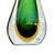 Green Vintage Murano Sommerso Formia Art Glass Vase — Green For Sale - Image 8 of 10